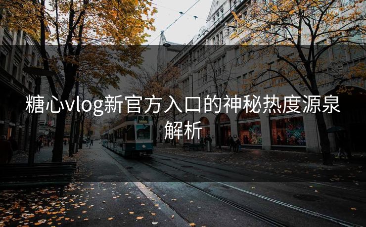 糖心vlog新官方入口的神秘热度源泉解析